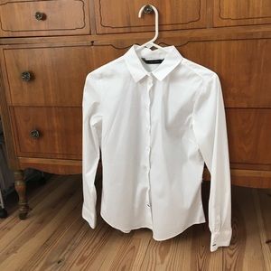 Size L Zara Basic White Buttondown